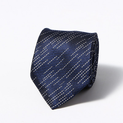 Klasične crno-smeđe karirane cvjetne vjenčane kravate širine 8 cm za muškarce Ležerna odijela Kravata Gravatas pruge Plave poslovne kravate