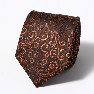 Klasične crno-smeđe karirane cvjetne vjenčane kravate širine 8 cm za muškarce Ležerna odijela Kravata Gravatas pruge Plave poslovne kravate