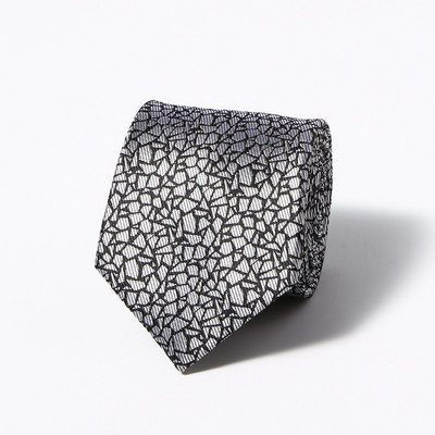 Klasične crno-smeđe karirane cvjetne vjenčane kravate širine 8 cm za muškarce Ležerna odijela Kravata Gravatas pruge Plave poslovne kravate