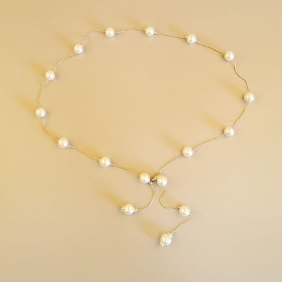 Ženski pojas oko struka Slatki jednostavni dodaci za haljine Biserni lanac oko struka Ženski dizajnerski pojas Modni ukrasni tanki lančići za pojas