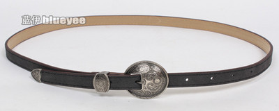 Vintage metalna kopča Pojas za glavu Ženski srednjovjekovni Larp Viking Skinny dodatak Modne tanke trake za pojas zakrivljene za dame