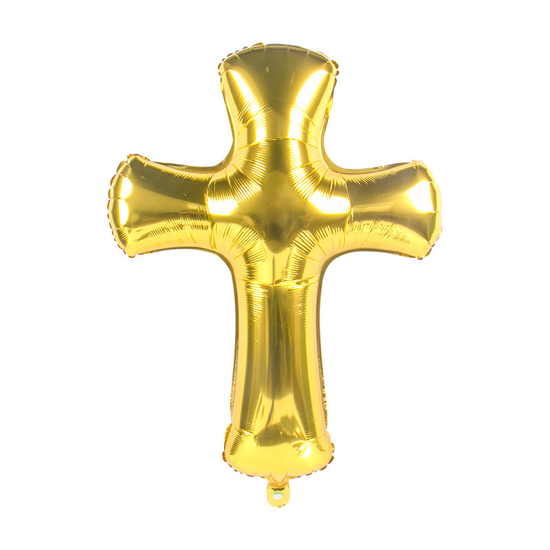 3D Krštenje djeteta Uskrsni križ Baloni od folije Za prvu svetu pričest Vjerski dekor Bog blagoslovio Krštenje Isus Duhovi Globos