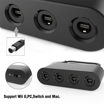 За gamecube адаптер 4 порта конвертор 4 в 1 контролер зарядно устройство докинг станция за бързо зареждане стойка за PS4/MOVE/PS4 VR геймпад