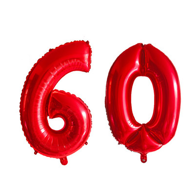 2 kom 32 ili 40 inča Happy 60 Birthday Baloni od folije ružičasto plavi zlatni broj 60. godina Dekoracije za zabavu Muškarac Dječak Djevojčica Potrepštine