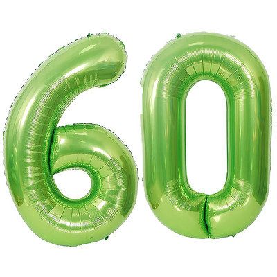 2 kom 32 ili 40 inča Happy 60 Birthday Baloni od folije ružičasto plavi zlatni broj 60. godina Dekoracije za zabavu Muškarac Dječak Djevojčica Potrepštine