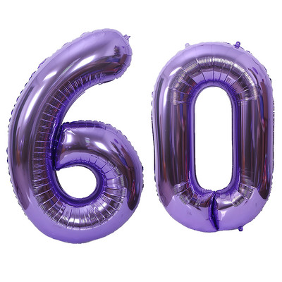2 kom 32 ili 40 inča Happy 60 Birthday Baloni od folije ružičasto plavi zlatni broj 60. godina Dekoracije za zabavu Muškarac Dječak Djevojčica Potrepštine