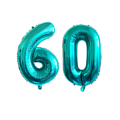2 kom 32 ili 40 inča Happy 60 Birthday Baloni od folije ružičasto plavi zlatni broj 60. godina Dekoracije za zabavu Muškarac Dječak Djevojčica Potrepštine