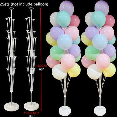 2019.07.13. Tube ballon állvány Születésnapi léggömbök Arch Stick tartó Esküvői dekoráció Balon Globos Születésnapi parti dekoráció Gyerek ballon