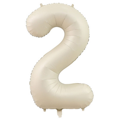 40 hüvelykes barna bézs krémszínű számlufi 0 1 2 3 4 5 6 7 8 9 születésnapi léggömb 30 40 50 szám fólia lufi hélium léggömbök