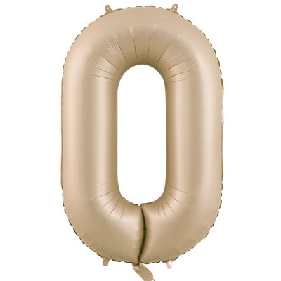 40 hüvelykes barna bézs krémszínű számlufi 0 1 2 3 4 5 6 7 8 9 születésnapi léggömb 30 40 50 szám fólia lufi hélium léggömbök