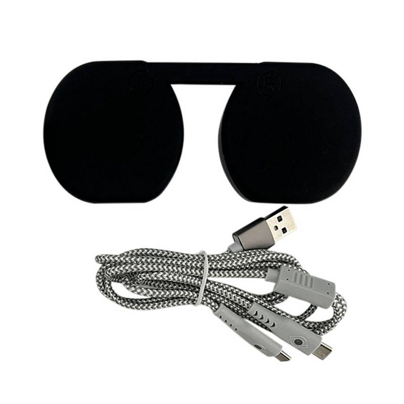 Mini kabel za punjenje s kontrolnom lampicom podijeljen u dva kabela za punjenje, zaštitni poklopac, čarobna traka za PS VR2, ručka, VR dodaci