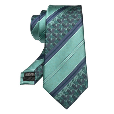 EASTEPIC Nove prugaste kravate za muškarce Otmjeni dodaci od kvalitetnog platna Zelene kravate za poslovna odijela u službenim prigodama