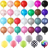10 komada 18 inča metalik čisti okrugli folijski balon vjenčana dekoracija rođendanska zabava helij makaron balon sve okrugli palon album