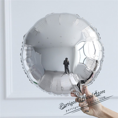 10 komada 18 inča metalik čisti okrugli folijski balon vjenčana dekoracija rođendanska zabava helij makaron balon sve okrugli palon album