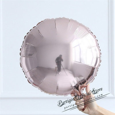 10 komada 18 inča metalik čisti okrugli folijski balon vjenčana dekoracija rođendanska zabava helij makaron balon sve okrugli palon album