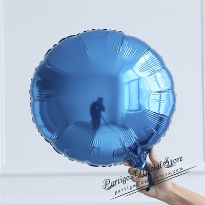 10 komada 18 inča metalik čisti okrugli folijski balon vjenčana dekoracija rođendanska zabava helij makaron balon sve okrugli palon album