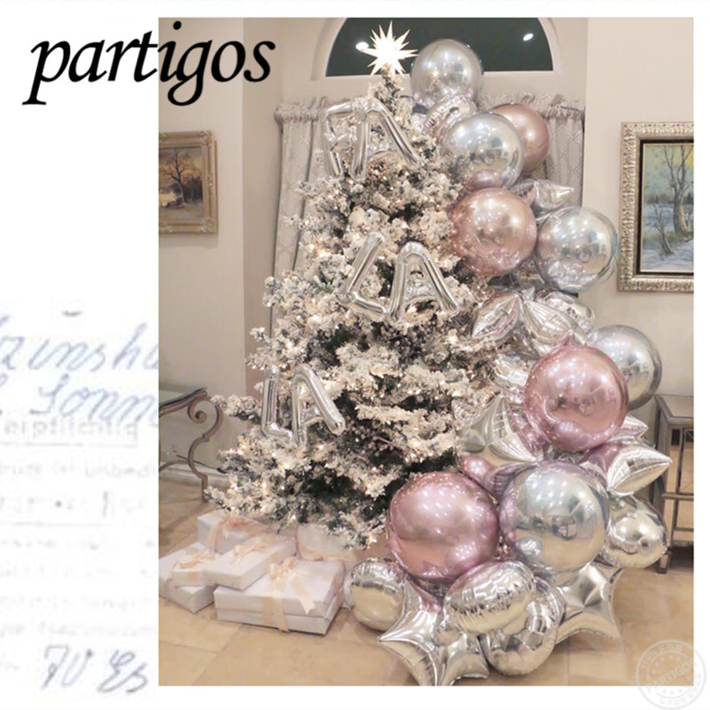 10 komada 18 inča metalik čisti okrugli folijski balon vjenčana dekoracija rođendanska zabava helij makaron balon sve okrugli palon album