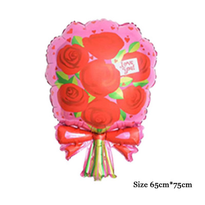 Baloane din folie de inimă cu cârlig gigant de 40 de inci Decorare de nuntă Balon de heliu cu inimă goală Decor pentru Ziua Îndrăgostiților Globos pentru petrecerea de aniversare