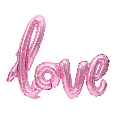 Baloane din folie de inimă cu cârlig gigant de 40 de inci Decorare de nuntă Balon de heliu cu inimă goală Decor pentru Ziua Îndrăgostiților Globos pentru petrecerea de aniversare