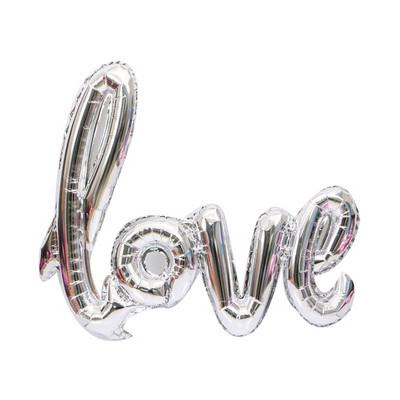 Baloane din folie de inimă cu cârlig gigant de 40 de inci Decorare de nuntă Balon de heliu cu inimă goală Decor pentru Ziua Îndrăgostiților Globos pentru petrecerea de aniversare