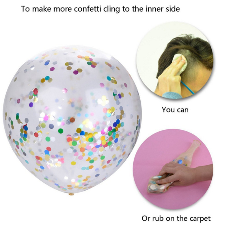 1db óriási, 36 hüvelykes átlátszó latex léggömb+konfetti esküvői karácsonyi dekoráció babazuhany születésnapi parti léggömb kellékei