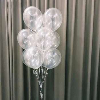 20 бр. 12-инчов перлен латексов балон, бял, прозрачен, прозрачен сватбен балон, романтична декорация, консумативи за декорация на рожден ден