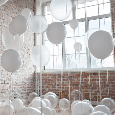 20 τμχ 12 ιντσών μαργαριτάρι μπαλόνι λατέξ λευκό Διαφανές διαφανές ρομαντικό στολισμό μπαλόνι γάμου προμήθειες διακόσμησης πάρτι γενεθλίων
