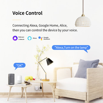 20A WiFi / Zigbee Smart Socket EU Tuya Smart Plug με μέτρηση ισχύος για οικιακή συσκευή Smart Home που λειτουργεί με Alexa Google Home