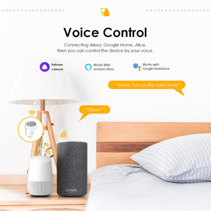 16A Wifi/Zigbee 3.0 EU viedais spraudnis Tuya Power Mornitor Enerģijas taupīšanas taimera ligzdai Darbs ar Alexa Google Home Yandex Alice