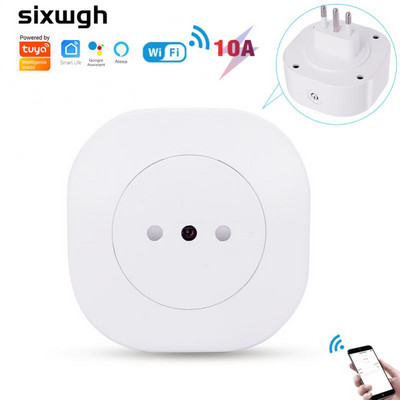 Corui Tuya WiFi viedligzda 16A / 10A itāļu spraudnis Balss/tālvadības pults laika funkcijas atbalsts Alexa Google Home Smartlife