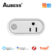 15A US Tuya ZigBee Smart Plug Tuya Smart Life App tālvadības pults Barošanas monitors Viedligzda Balss vadība, izmantojot Alexa Google sākumlapu