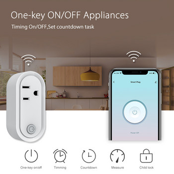 15A US Tuya ZigBee Smart Plug Tuya Smart Life App Дистанционно управление Power Monitor Smart Socket Гласово управление чрез Alexa Google Home