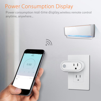 15A US Tuya ZigBee Smart Plug Tuya Smart Life App Дистанционно управление Power Monitor Smart Socket Гласово управление чрез Alexa Google Home