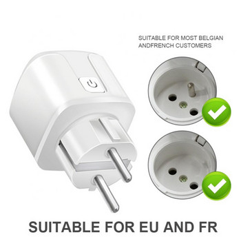 Έξυπνη πρίζα 20A Smart Plug Tuya Zigbee 3.0 Mini Socket Smart Home Metering Power με Alexa Google Home Alice Hub Απαιτείται