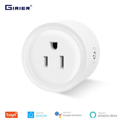 Έξυπνο βύσμα Wifi US, Mini Socket Outlet, Timeming Voice Smart Life App Remote Control, Work with Google Home Alexa, Δεν απαιτείται Hub