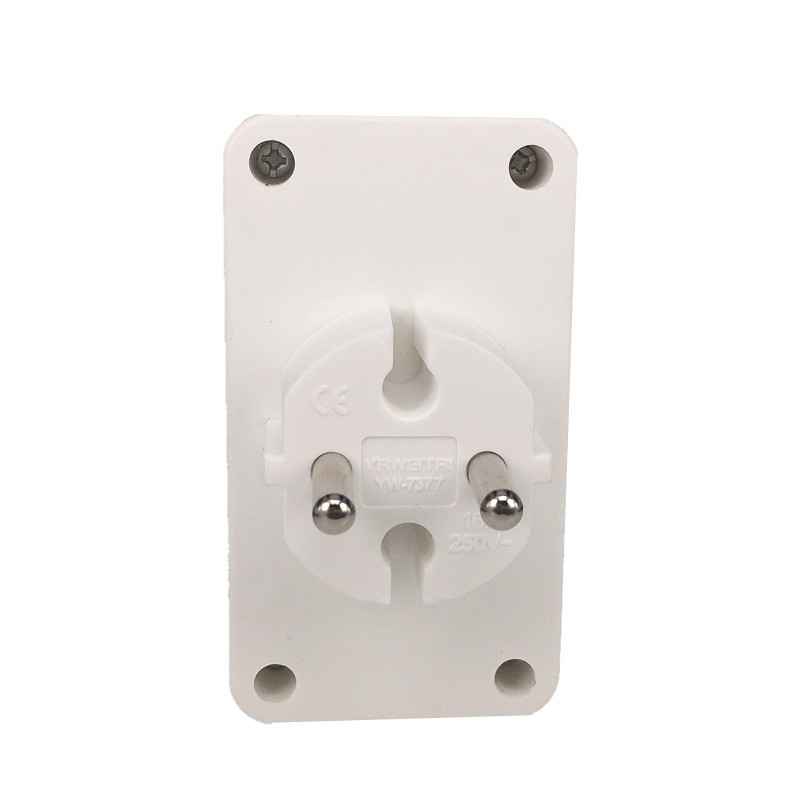 Euroopa konversioonipistik 1 TO 2 1 kuni 3 1 t 4-suunaline pistikupesa adapter EU standardse toiteadapteri pistikupesa 16A reisipistik pikendatud pistikupesa