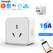 Mini Socket Timing Funkcija 16a Au pametna utičnica Alexa Google Home Rad s Alexa Google Home Smart Home Wifi Smart Plug Au Tuya