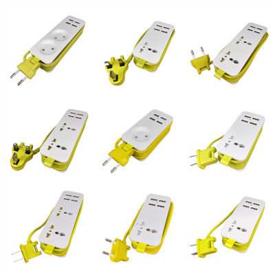 EU Power Strip Мрежов филтър Преносими EU Schuko контакти 1,5 m Множество електрически удължителен контакт с 4 USB порта Бързо зареждане