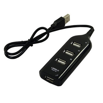 Ātrgaitas vairāku USB 4 portu USB 2.0 vairāku centrmezglu sadalītāja ligzdas paplašināšanas galddatora klēpjdatora adaptera pārveidotāja datu lādētāja kabelis