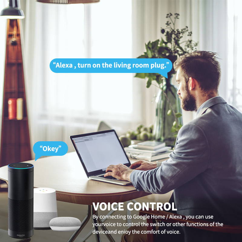 Wifi pametni utikač Tuya Mini utičnica 16A/20A s mjerenjem snage za kućanske aparate Kompatibilan s Alexa Google Home Yandex Alice