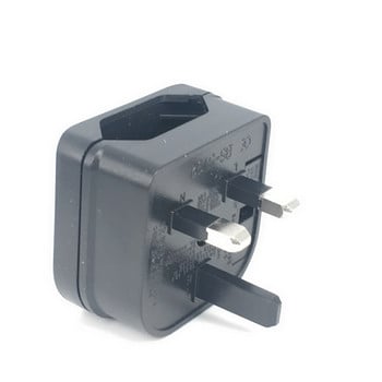 1 PC European Euro EU 2 Pin to UK 3pin Power Socket Travel Plug Adapter Νέος