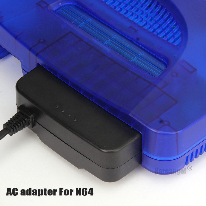 Nintendo N64 kintamosios srovės adapterio įkroviklis, skirtas Nintendo 64 JAV/ES/JK reguliuojamas maitinimo adapteris Maitinimo laido įkrovimo maitinimo šaltinis