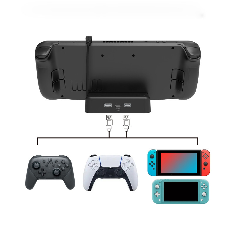 Állvány a Steam Deck töltődokkolóhoz játékkonzol csúszásmentes talp konzol kis méretű könnyű játékkonzol állvány