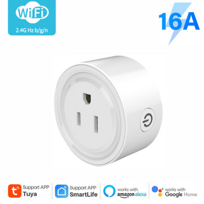 Tuya WiFi Smart Plug 10A/16A/20A US Smart Home Timing Utičnica Smart Life APP Kontrola Glasovna kontrola Radi s Alexa Google Home