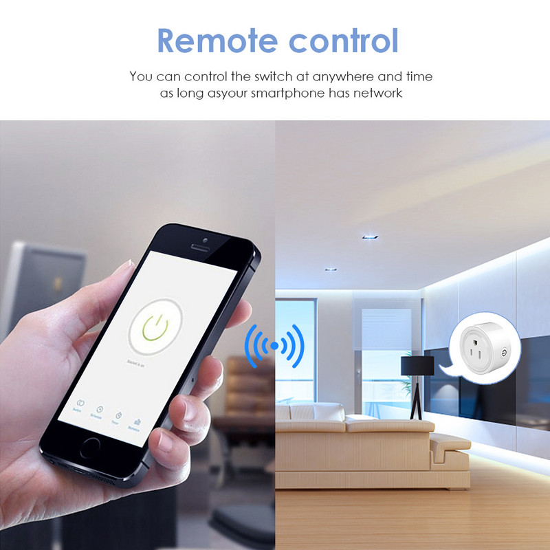 Tuya WiFi Smart Plug 10A/16A/20A US Smart Home Timing Utičnica Smart Life APP Kontrola Glasovna kontrola Radi s Alexa Google Home
