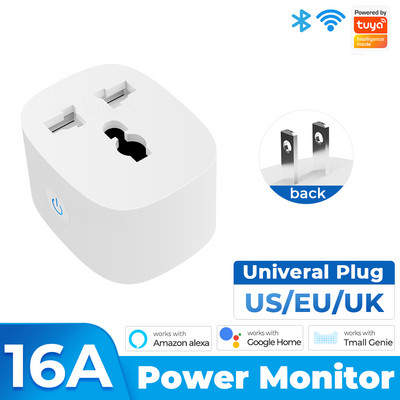 Graffiti 16A/20A USA Smart Socket WiFi Smart Plug With Power Monitoring Timing Function Voice Control Via 100-240V 50/60HZ 16A