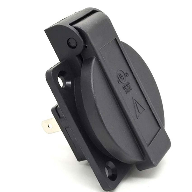 Melns 125V 15A 20A IP44 CE Amerika Japāna Daudzfunkciju āra ASV rūpniecība Ūdensizturīgs maiņstrāvas izvads Strāvas vadu kontaktligzda