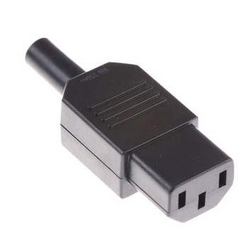 10PCS Нова цена на едро 10A 250V Черен IEC C14 мъжки щепсел C13 женски PDU UPS Rewirable Power Connector 3pin AC Socket