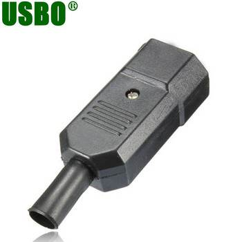 10PCS Нова цена на едро 10A 250V Черен IEC C14 мъжки щепсел C13 женски PDU UPS Rewirable Power Connector 3pin AC Socket