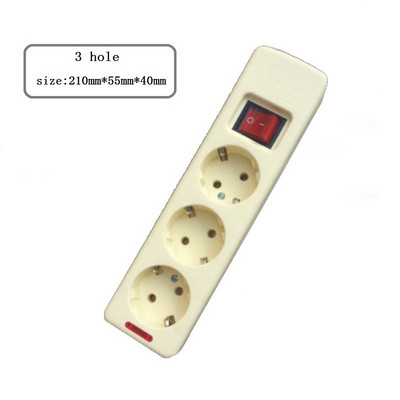 4,8 mm EU lizdas Europos standarto gnybtas Laidų plokštės maitinimo juostos lizdas Daugiafunkcis pagrindinis valdymo jungiklis 3/4/5/6 anga